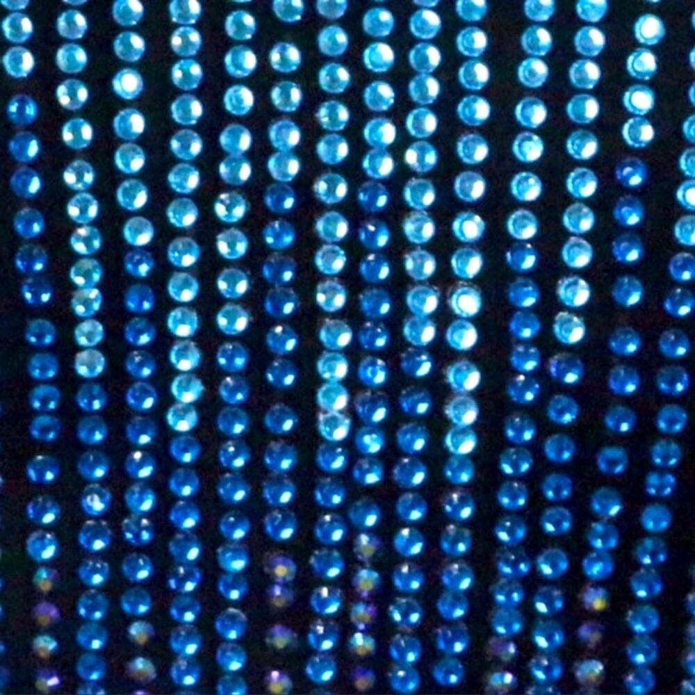 Tony Bowls Le Gala Beaded Blue/Black Sequins Iridescent Stones Formal Gown NWT - Picture 9 of 10